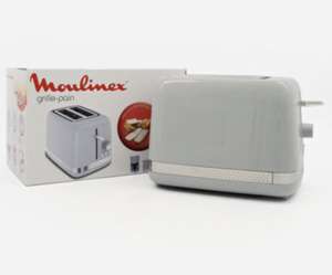 Moulinex Grey Two Slice Toaster 15x24cm £1.99 C&C
