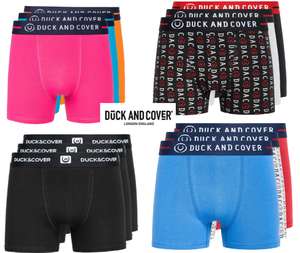 Duck and Cover 3 pack Boxers From £7.50 to £ 8.00 with Code