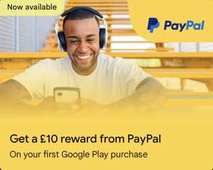 £10 PayPal reward after £3 spend (New Customers)