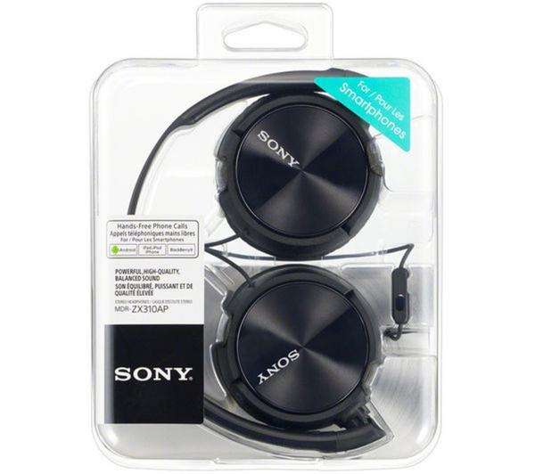 SONY MDR-ZX310APB Headphones - Black Free C&C