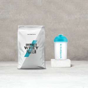 Shaker Essentials Bundle - 1KG Whey Protein + Mini Shaker £14.29 with code (£3.99 delivery) @ Myprotein