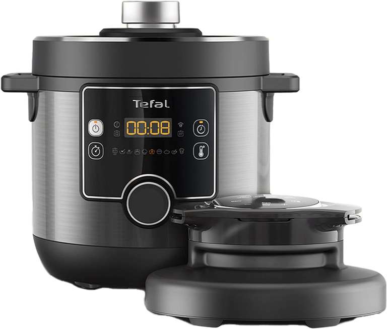 Tefal Turbo Cuisine & Fry, 7.6L Electric Pressure Cooker with Air Fryer lid - Gloucester