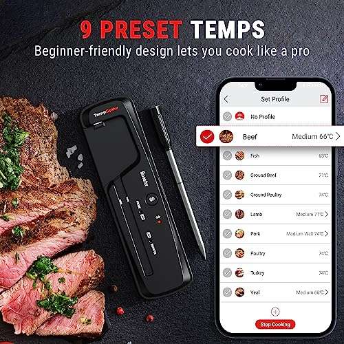 ThermoPro TempSpike 150M Wireless Meat Thermometer w/voucher - ThermoPro UK FBA