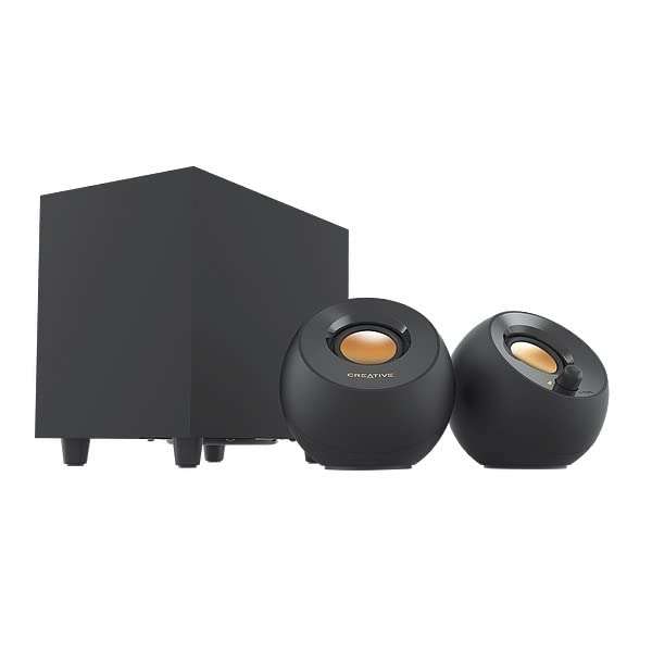 Creative Pebble Plus 2.1 USB-Powered Desktop Speakers with Down-Firing Subwoofer & Far-Field Drivers - £34.99 - Sold by Creative Labs / FBA