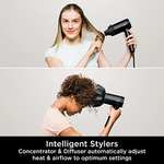 Shark Style iQ Ionic Hair Dryer & Styler [HD110UK] Concentrator, Diffuser, Black & Rose Gold