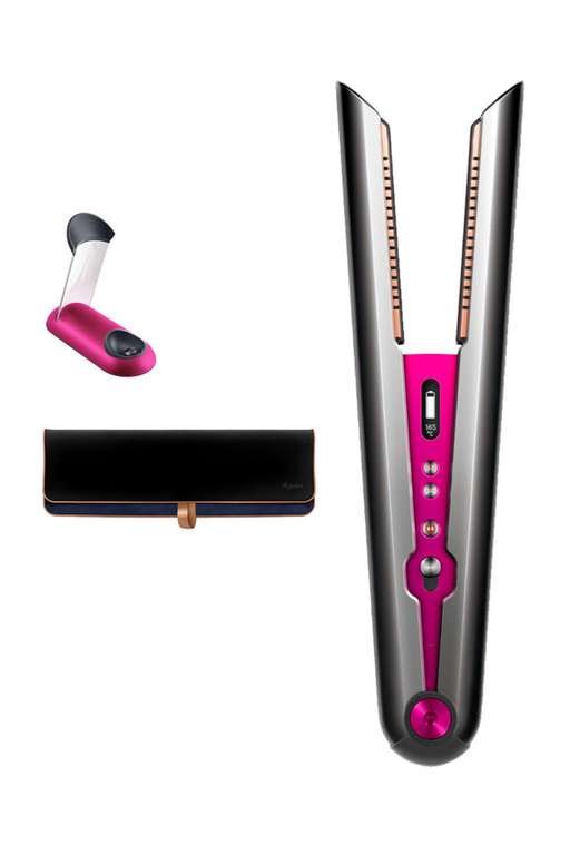 Dyson Corrale straightener in Black Nickel/Fuchsia Refurbished - (£109 with NHS BLC)