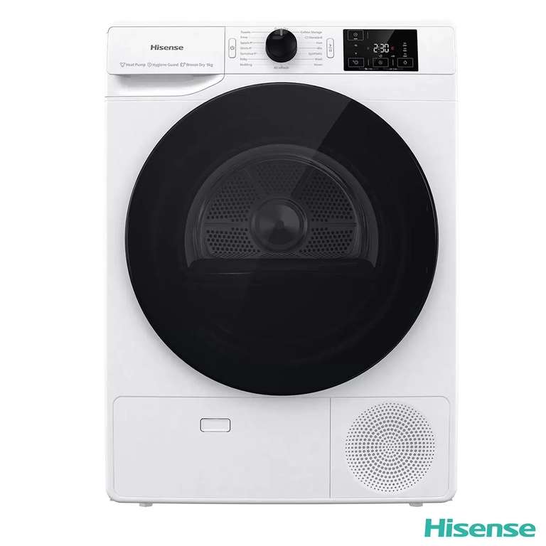 Hisense 9kg A++ Heat Pump Tumble Dryer (White) - £439.99 (Members) @ Costco