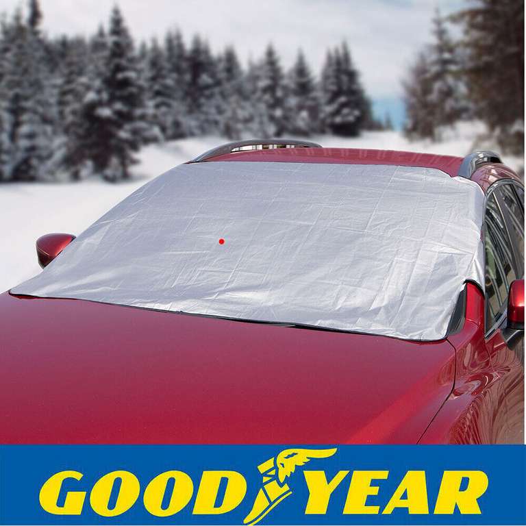 Goodyear Magnetic Car Windscreen Cover | Protect Snow Frost Freezing Windshield sold by thinkprice