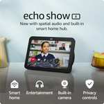 Echo Show 8 | 3rd generation (2023 release), HD smart touchscreen with spatial audio, smart home hub and Alexa, Charcoal