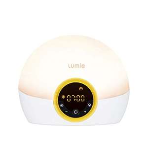Lumie Bodyclock Rise 100 - Wake-Up Light Alarm Clock with Sunrise and Sunset, Multicolour