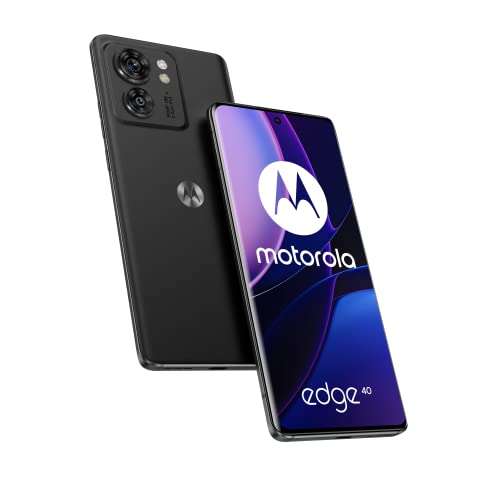Motorola Edge 40 ( 6.55" pOLED 144 Hz display, 50MP camera, 68W TurboPower charging) 8GB/256GB- viva magenta/Black/Green