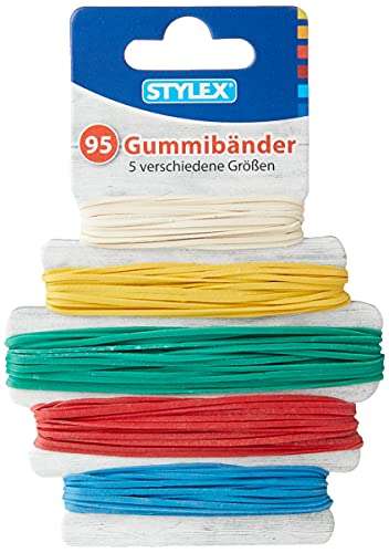 Stylex Rubber Bands - Assorted (Pack of 95)