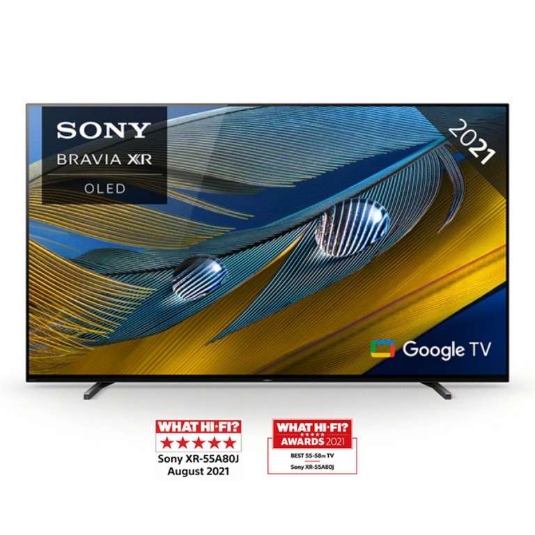 Sony XR55A80JU 55" A80J Series 4K Ultra HD (120Hz/HDMI 2.1) Smart OLED TV + 5 Year Warranty - £899 Delivered With Code @ PRC Direct