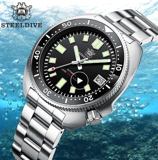 Steeldive SD1970 Steeldive "Captain Willard" Mens NH35 Dive Watch £61.32 @ AliExpress Steeldive Store