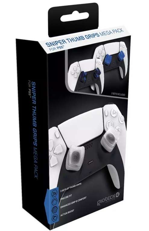 Gioteck PS5 Sniper Thumb Grip Mega Pack - £1.99 with Free Collection @ Argos