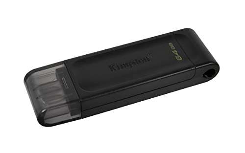 Kingston DataTraveler 70 - DT70/64GB USB-C Flash Drive Black - £3.09 @ Amazon