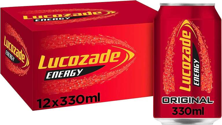 Lucozade Energy Original 12x330ml Cans
