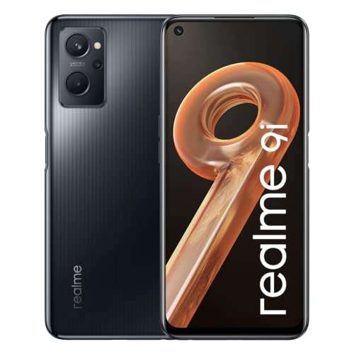 realme 9i, 4+128GB, Prism Black, Sim Free Unlocked Smartphone - £180 sold by eFones @ Amazon