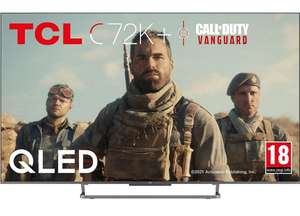 TCL 65C729K QLED TV 65 Inch Smart TV, 4K UHD, HDR 10+, Dolby Vision Atmos, ONKYO Loudspeaker, Google Duo £779 @ Amazon