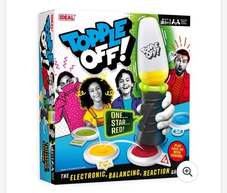 Topple off game. Free click & collect