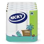 Nicky Elite (Coconut - 3 ply / 168 sheet per roll) 45 Rolls Toilet Tissue £16.45 (£15.63 Subscribe & Save 34.7p / roll) @ Amazon
