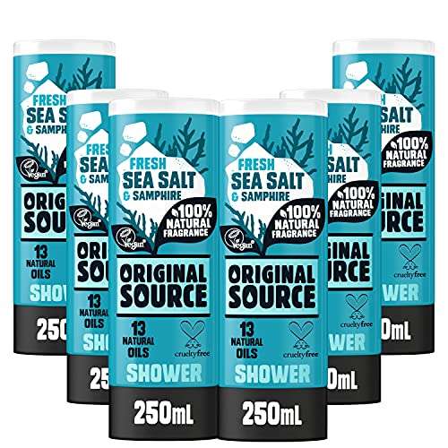 Original Source Sea Salt and Samphire Vegan Shower Gel 6x250ml (£5.70/£5.10 on Subscribe & Save)