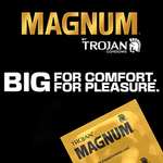 Trojan Magnum Large Ribbed and Lubricated Condoms with Premium Quality Latex - Pack of 12 £3.99 @ Amazon (£3.19 with S&S - click voucher)