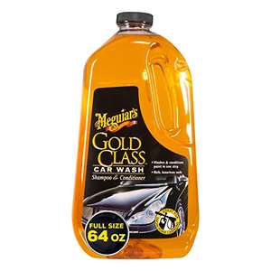 Meguiar's G7164EU Gold Class Car Wash Shampoo & Conditioner -Biodegradable Formula, 1.89L