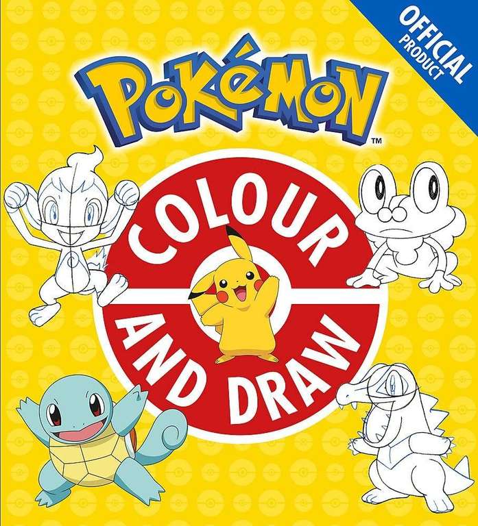 The Official Pokémon Colour and Draw Paperback Book - £2 @ Amazon