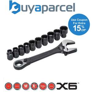 Crescent Pass Through Adjustable Wrench Spline Sockets - £17.31 Delivered Using Code @ buyaparcel-store / eBay (UK Mainland)