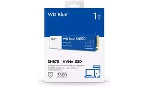 Western Digital Blue SN570 1TB NVMe SSD - Free click and collect (£44.99 with £5 off £40 Code)