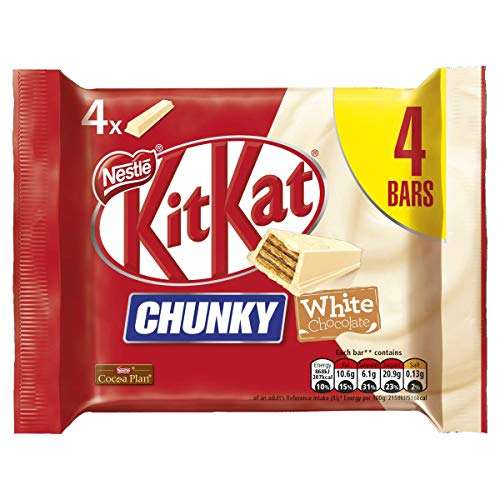 KitKat Chunky White Choc 4 Pack x10 (40 bars) - £3.60 @ Amazon Business