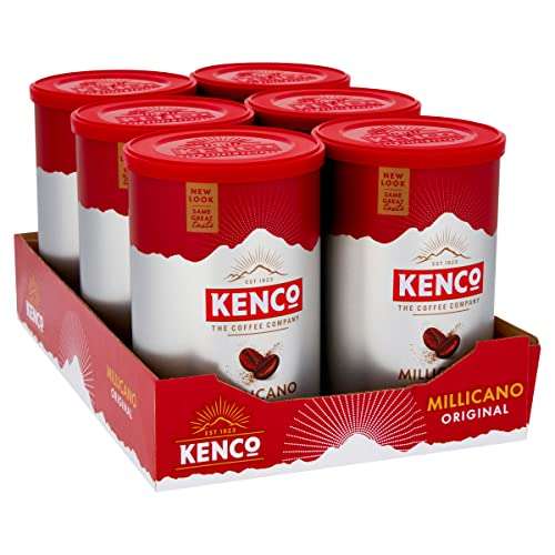 Kenco Millicano Original Instant Coffee 100g (Pack of 6 Tins, Total 600g) £19.38 S&S