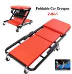103° - 2-in-1 Folding Car Creeper & Seat, 36" Padded Car Crawler & Mechanic Stool, New customer - with code. Sold by Zhitaozhang Tool Store