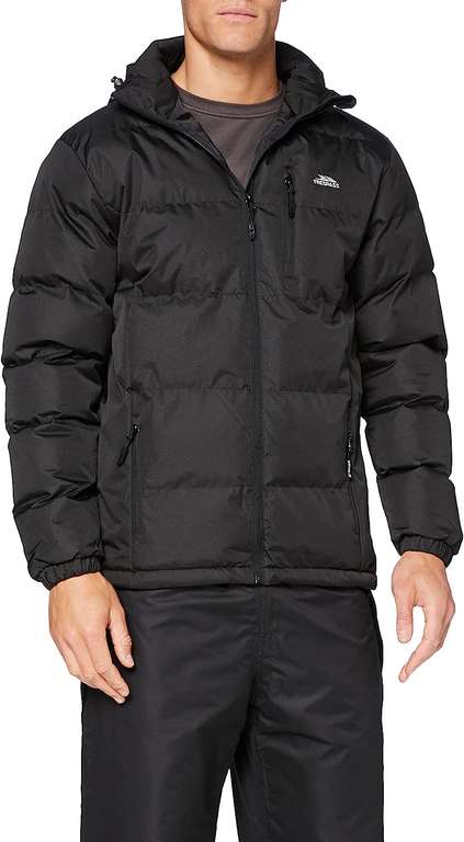 Trespass Clip Heavyweight Winter Padded Jacket with Hood - Black - Various Sizes