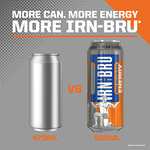 IRN-BRU Energy 12 Pack, Zero No Sugar Big Can Energy Drink with Taurine, Caffeine & Vitamin B - 12 x 500ml Cans (S&S £7.55)