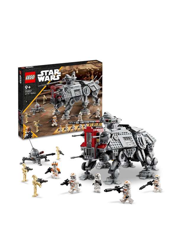 LEGO Star Wars AT-TE Walker Set with Droid Figures 75337 £84.99 + £3.99 postage @ JD Williams