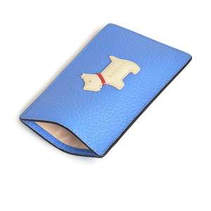 Radley leather card Holder in Light Blue
