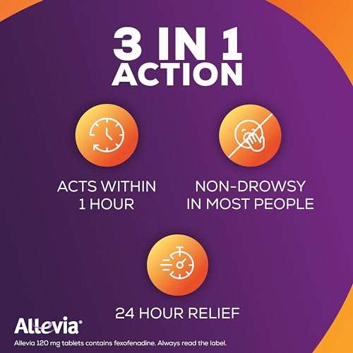 Allevia Allergy Tablets Value Pack, Prescription Strength 120mg - 70 Tablets