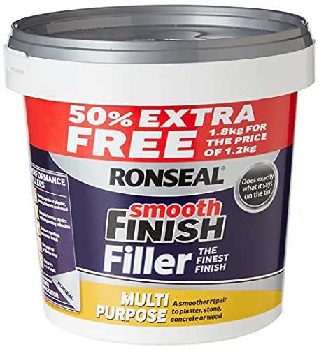 Ronseal 36546 Multi Purpose Wall Filler, White, 1.8 kg