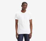 2 Pack - Levi Mens 100% Cotton Slim Crew Neck T-Shirts (Sizes XS-XXL) - Member Price