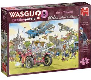 Wasgij, Retro Destiny 5 - Time Travel!, Jumbo Jigsaw Puzzles for Adults, 1,000 piece - £8.67 (+£4.49 Non Prime) @ Amazon