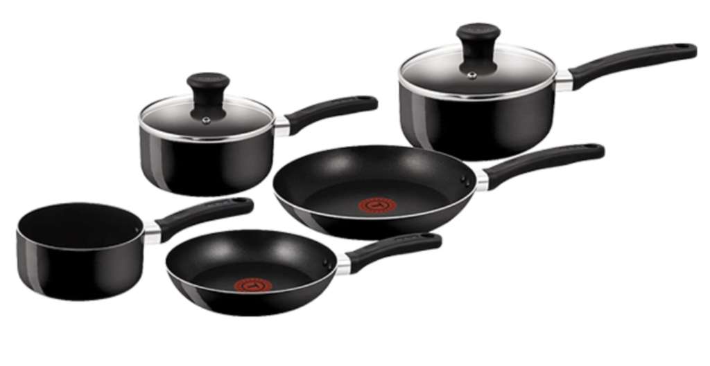 Tefal Essential 5 Piece Non-Stick Cookware Pan Set - ASDA Groceries