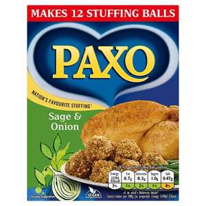Paxo Stuffing Mix (Sage & Onion) - 170g = 49p @ Farmfoods Ipswich