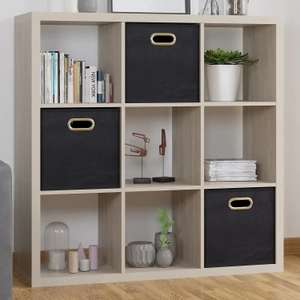 Clever Cube Sanoma Oak 3x3 Storage Unit for £32 / 3x2 Storage Unit for £27 (free click & collect) @ Homebase