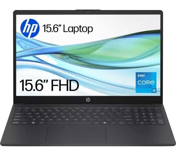 HP 15-fd0554sa 15.6" Laptop - Intel Core i5, 256 GB SSD, Jet Black With Code + Free Next Day Delivery