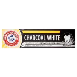 Arm & Hammer Charcoal White Toothpaste (Peppermint) 75ml - £1.50 @ Morrisons