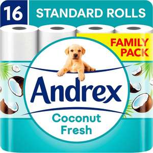 Andrex 16x toilet roll coconut instore Darlington