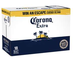 Corona Extra Premium Lager Beer Bottles 18x330ml