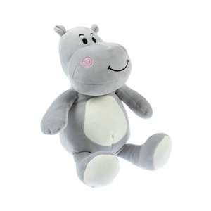 Super Soft Grey Hippo Plush Toy 30cm, £2 C&C - At Limited Stores